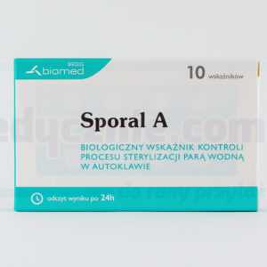 Test - Sporal A 10szt biologiczny wskaźnik procesu sterylizacji parą wodną w autoklawie